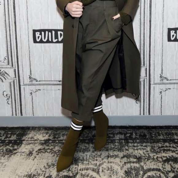 Steve Madden Century Sock Bootie in Olive - Picture 5 of 8